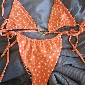 ROVE Orange Floral Bikini